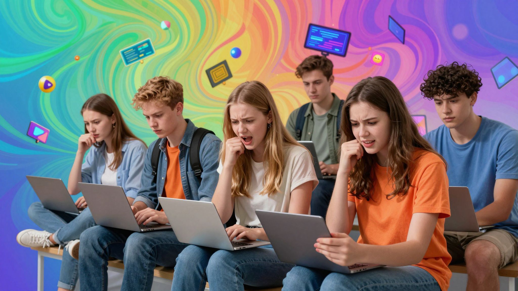 A digitális tér hatása a kamaszok mentális egészségére.