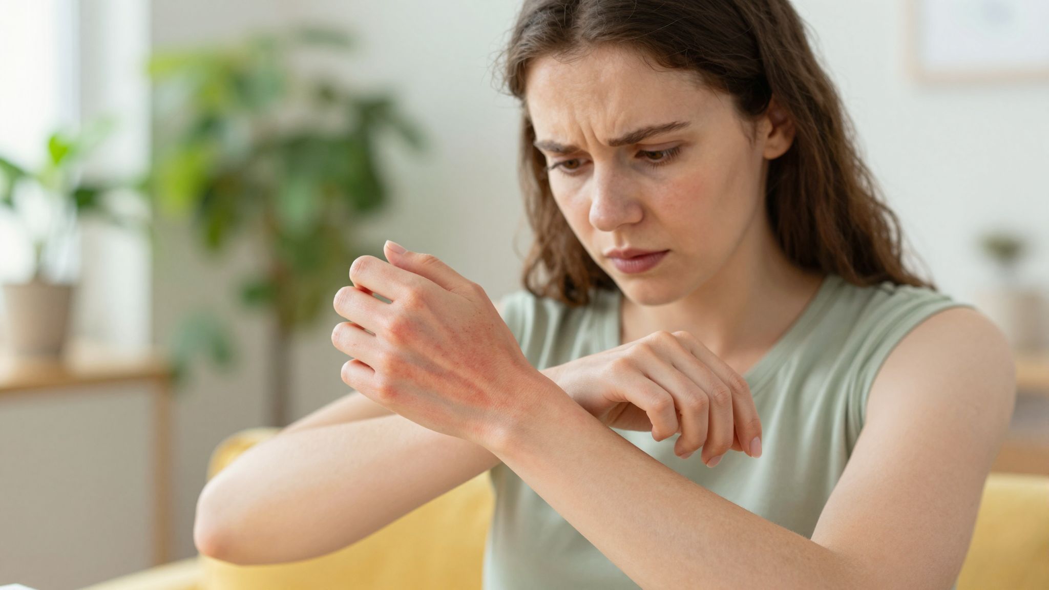 A rüh és ekcéma gyakran hasonló tüneteket mutat.