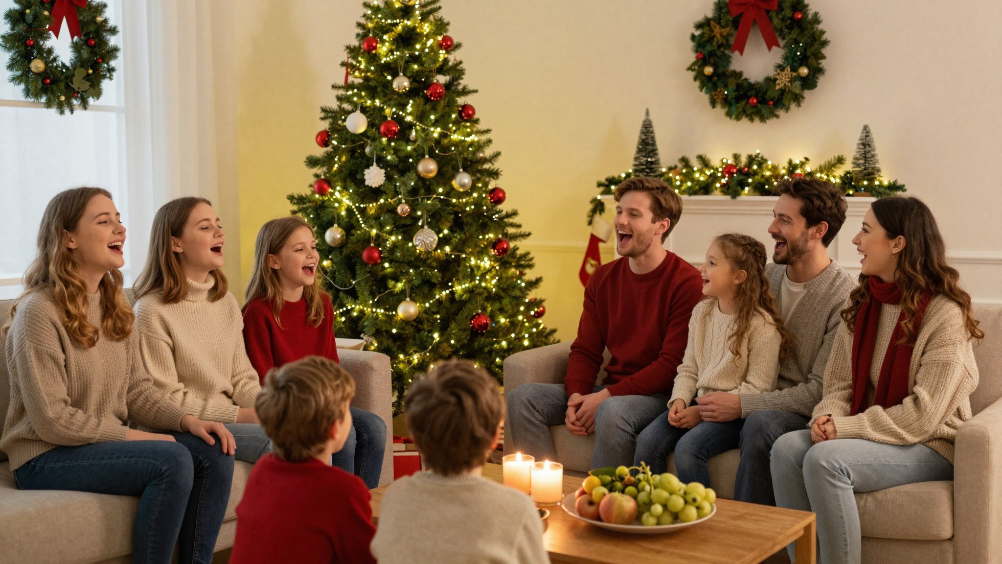 A közös éneklés erősíti a családi kötelékeket.