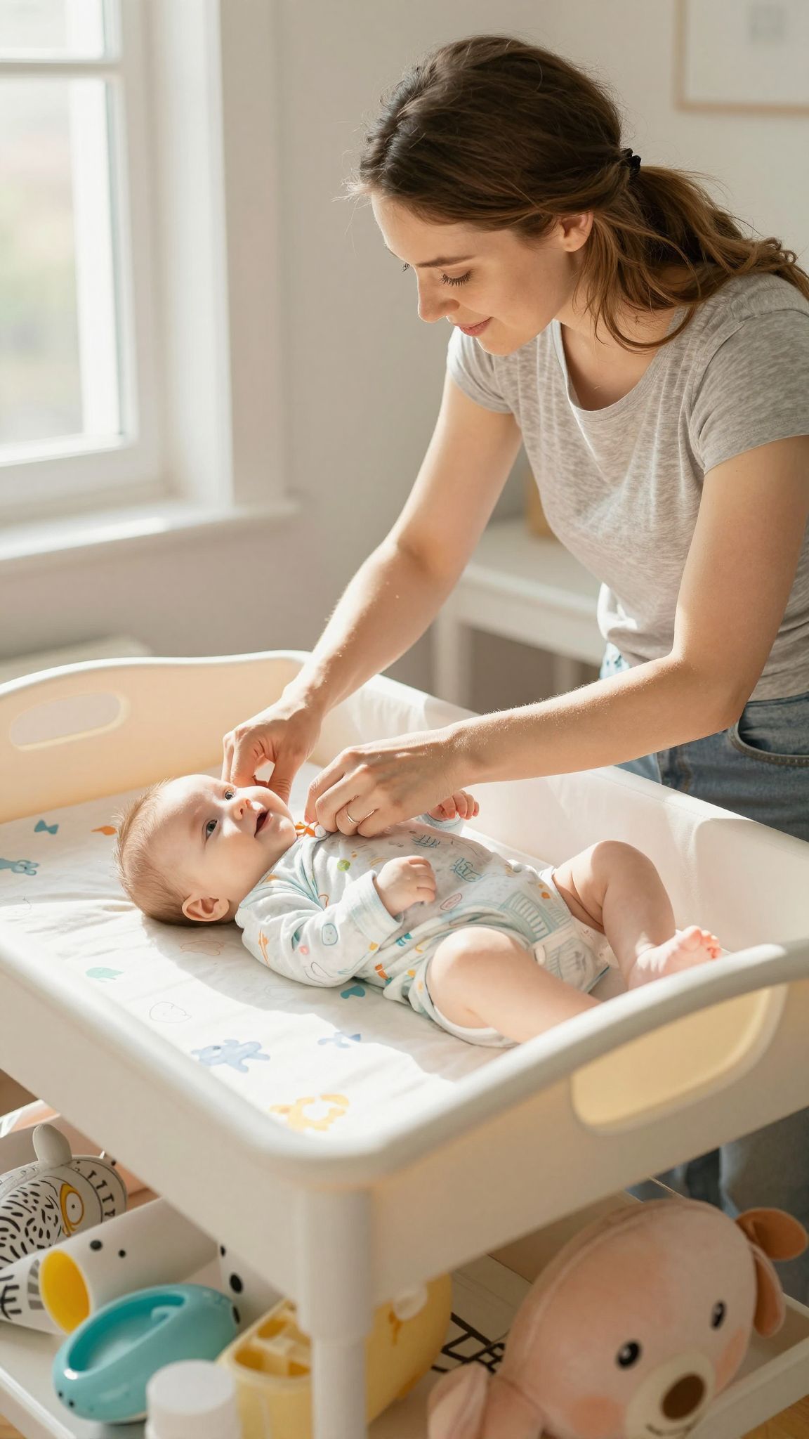 Az öltöztetés erősíti a szülő-gyerek kapcsolatot és intimitást.