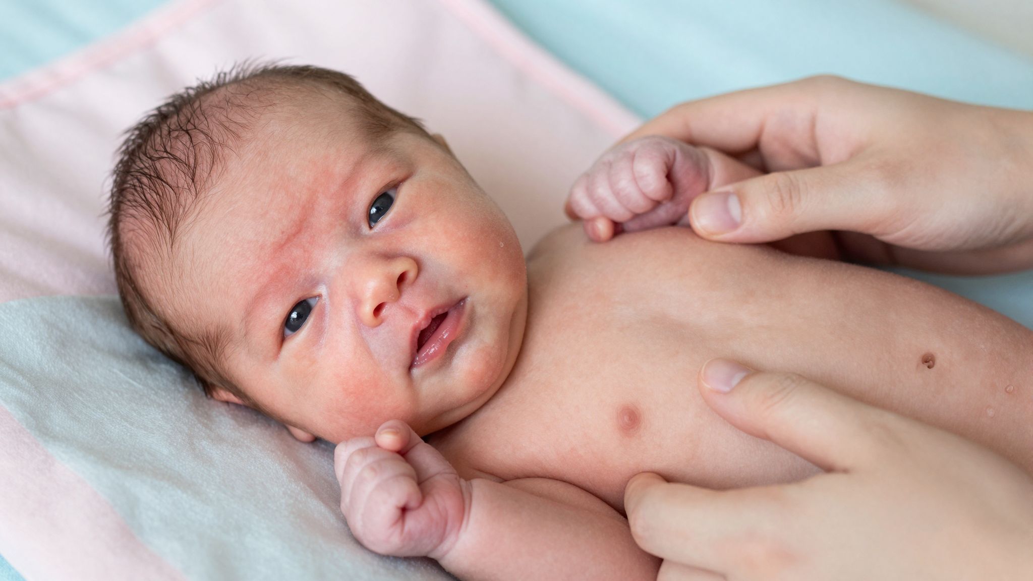 Az újszülöttek bőre érzékeny, átmeneti változások jellemzik.