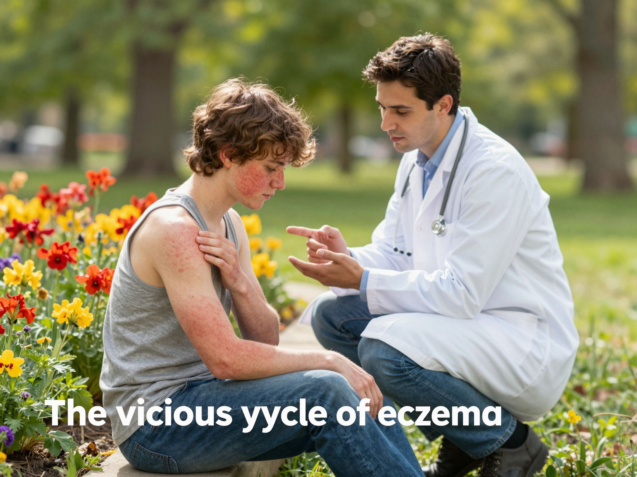 Az ekcéma kezelés nélküli súlyosbodása bőrgyógyászati komplikációkhoz vezethet.