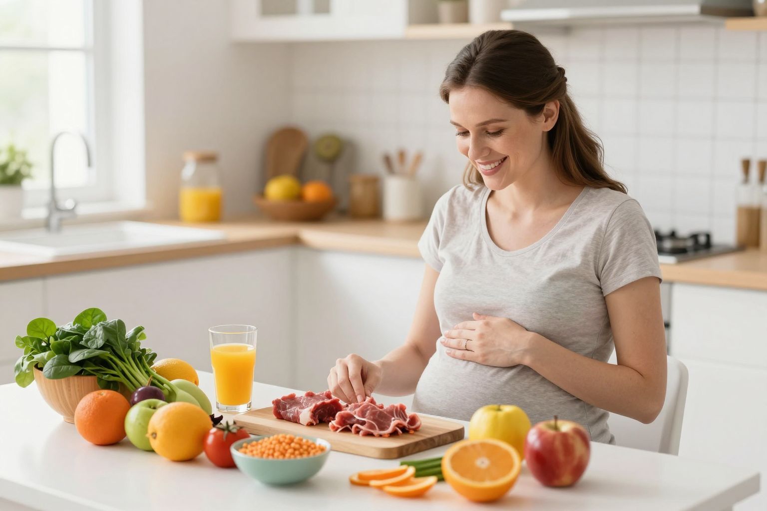 A terhesség alatt fokozott vasbevitel kulcsfontosságú a fejlődéshez.