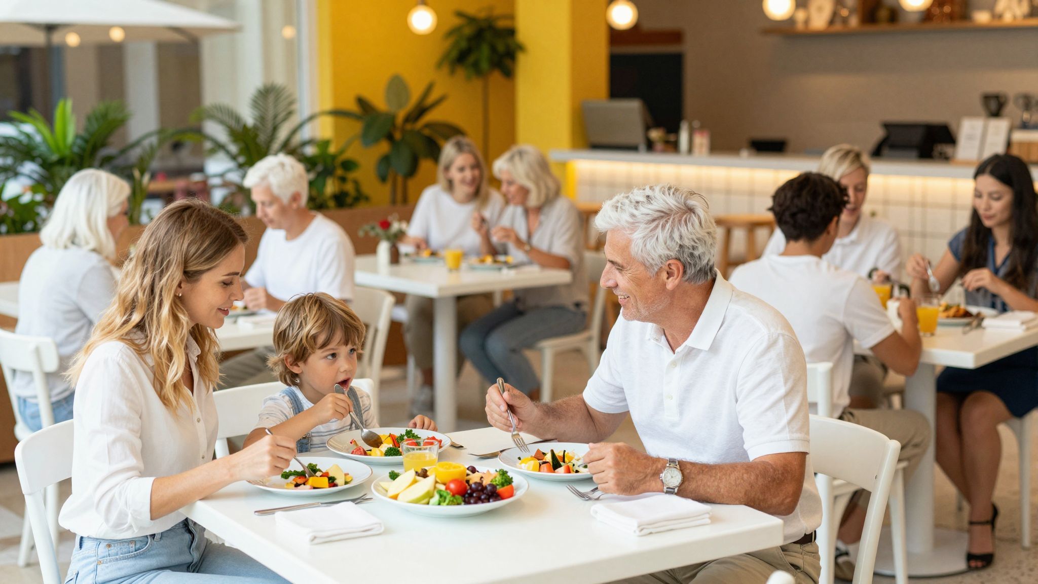 A szülők példát mutatnak a helyes viselkedésben.