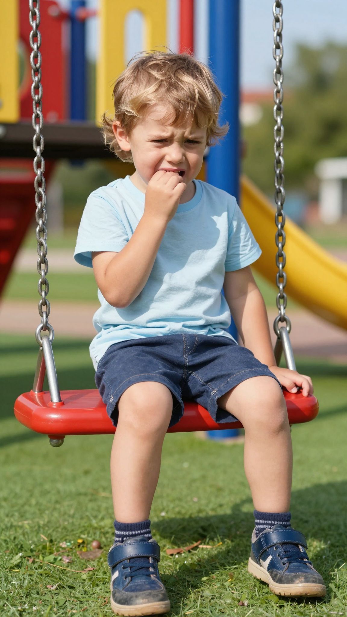 A gyerekek fizikailag is jelezhetik a stresszt.