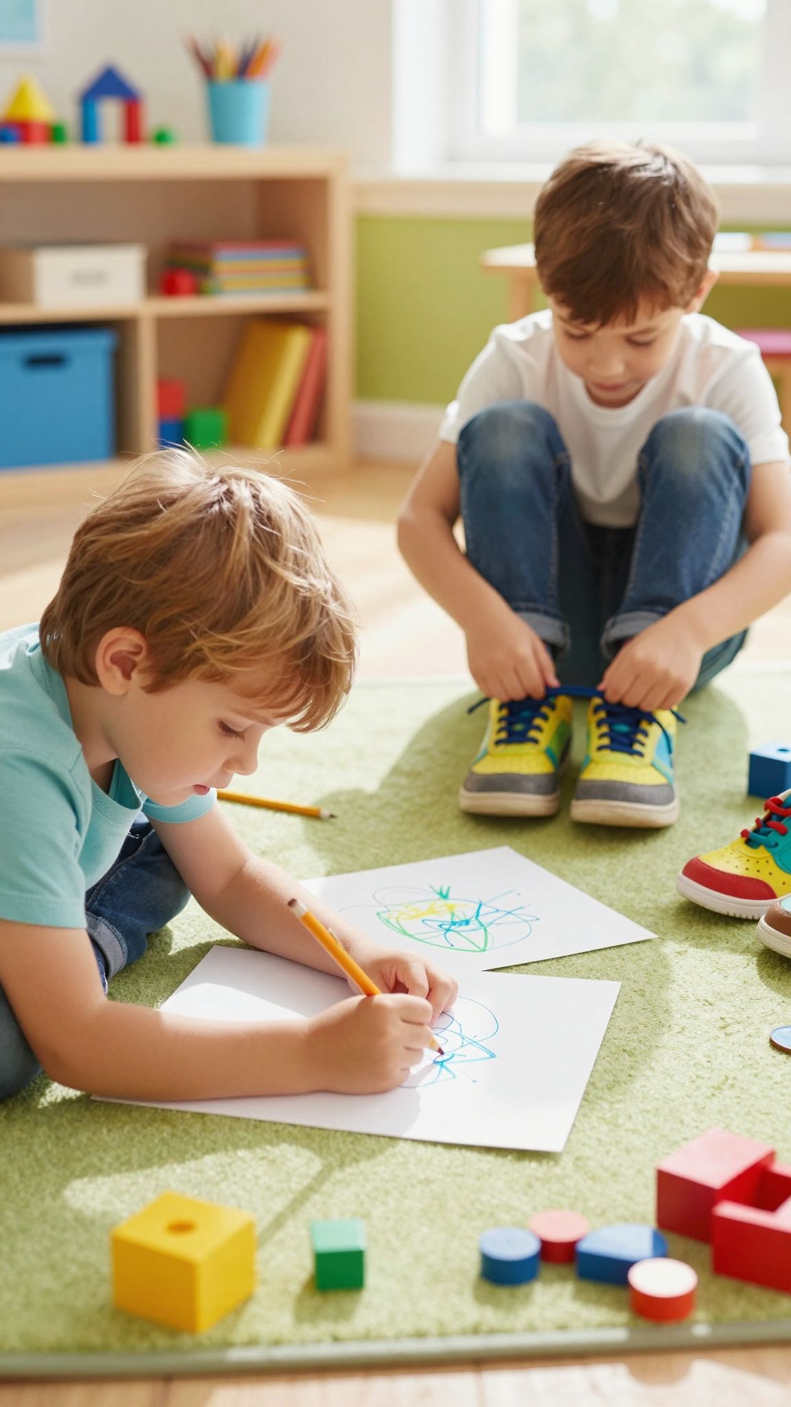 A finommotorika fejlődése elősegíti a gyermekek kreativitását.