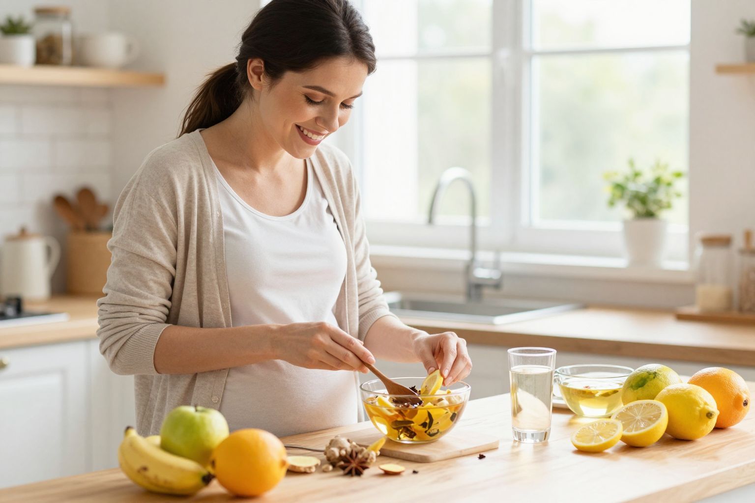 A gyömbér tea hatékonyan enyhítheti a terhességi émelygést.