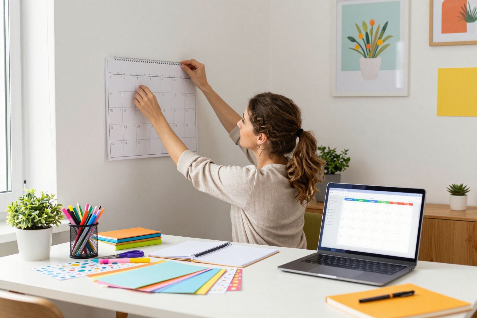 Fontos a tervezés a sürgős falinaptár készítésénél.