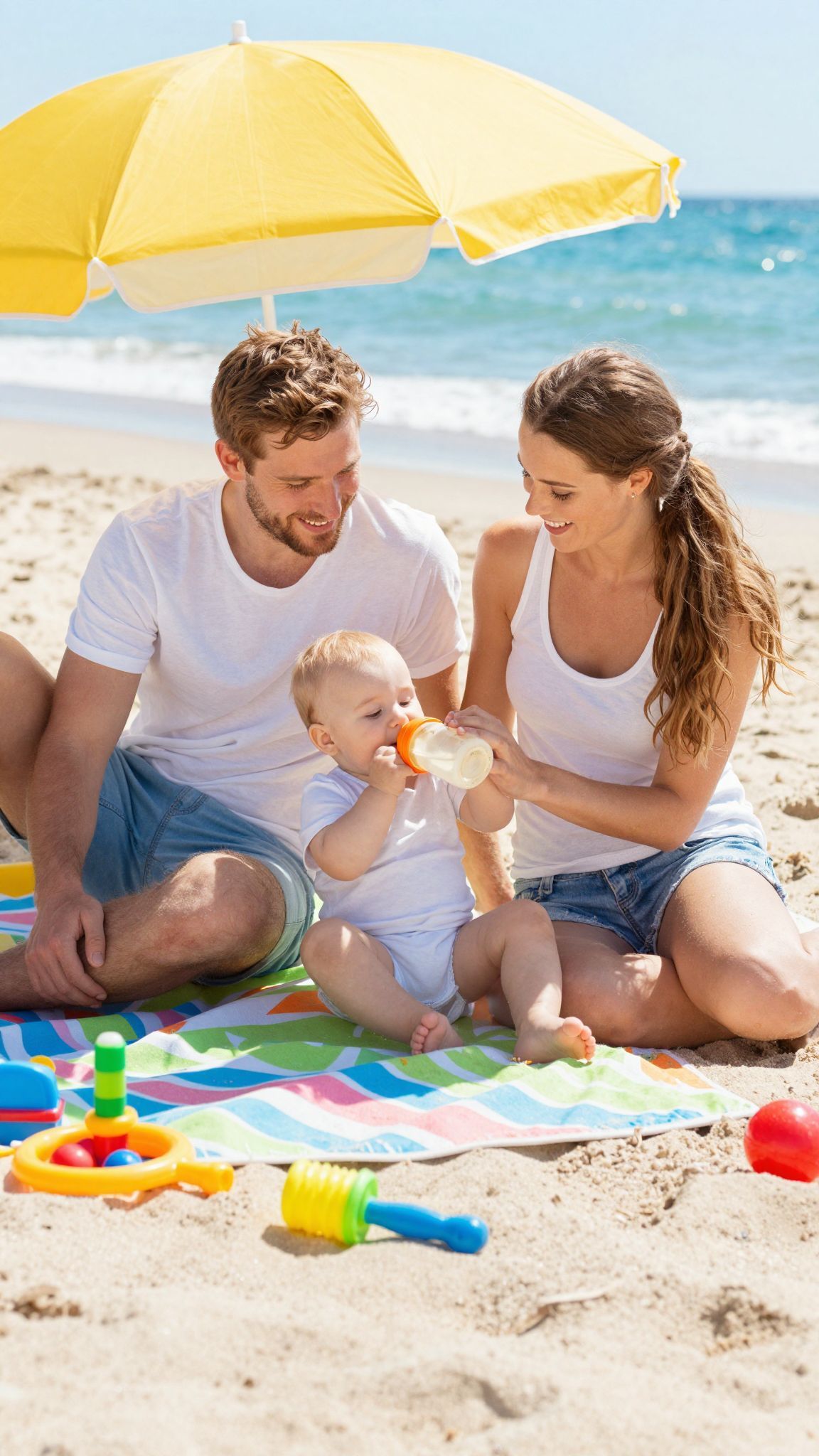 A csecsemők hidratálása elengedhetetlen a nyári melegben.