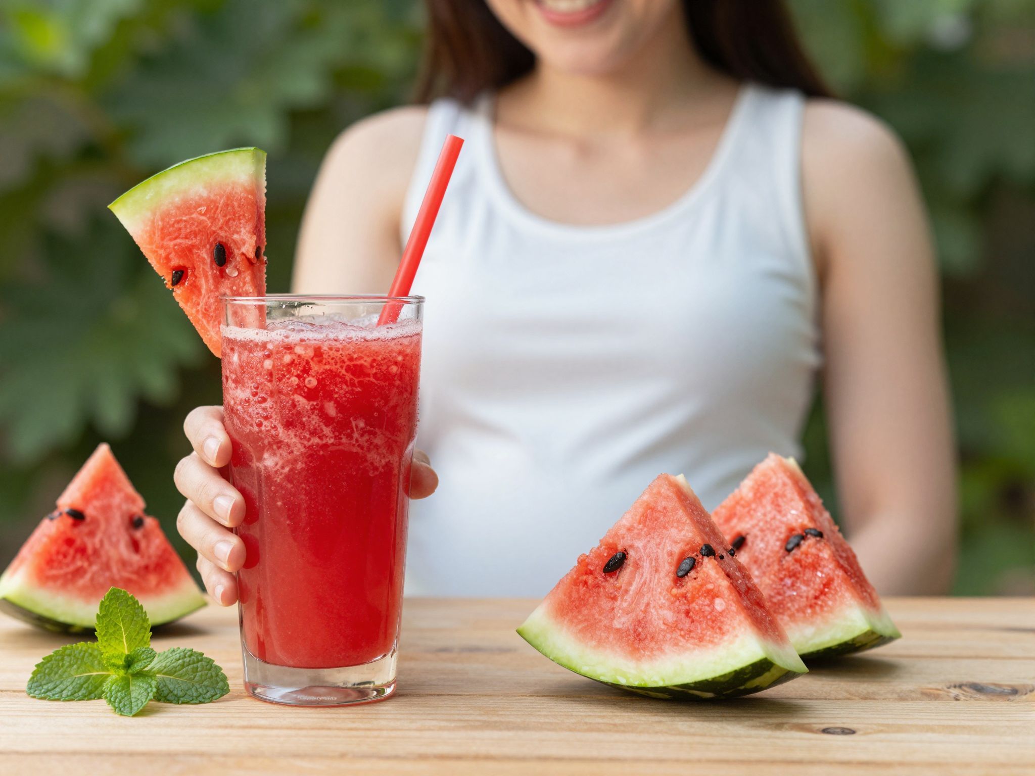 A görögdinnye gazdag B6-vitaminban, segíti a terhességet.