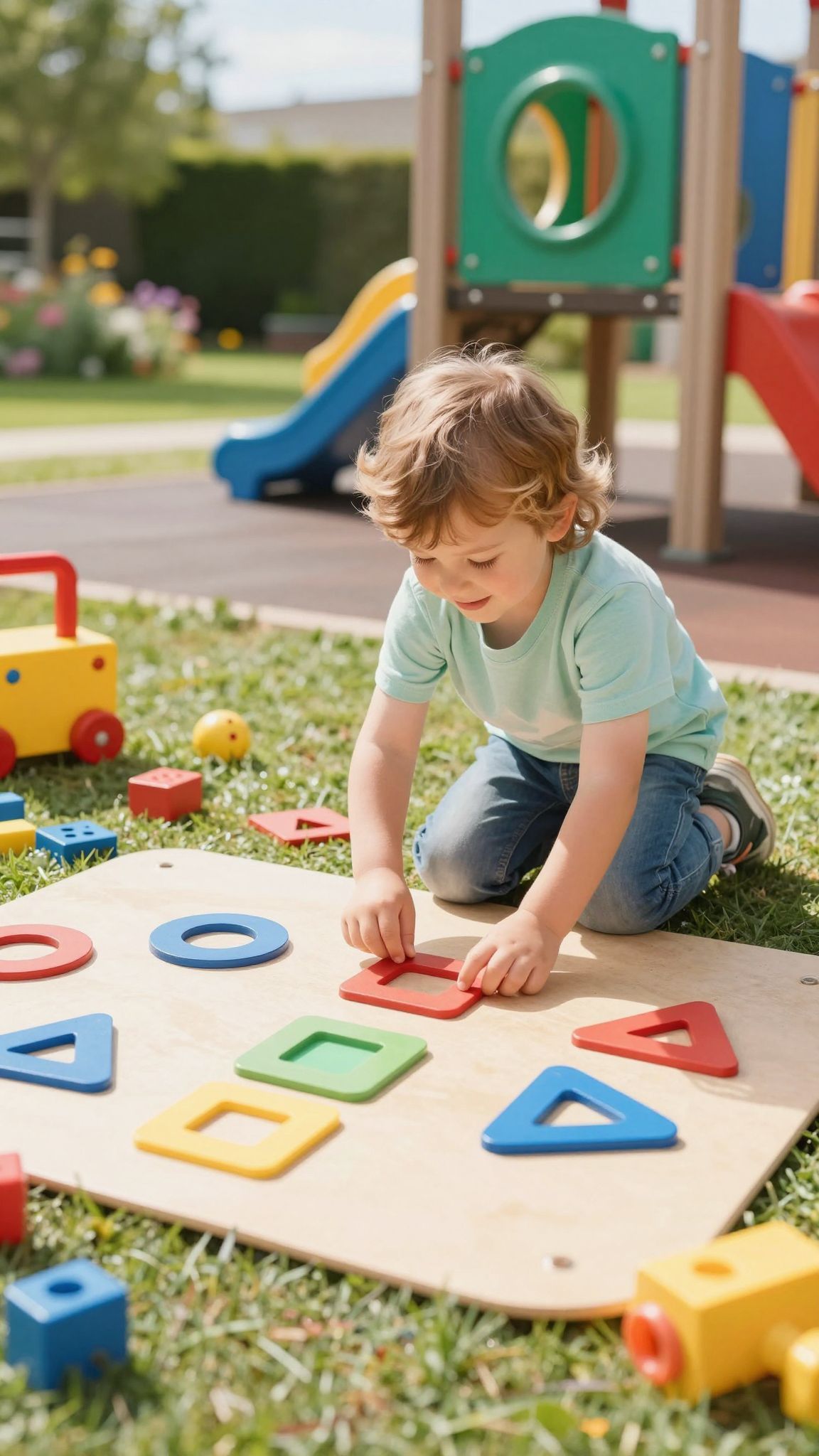 A formák felismerése játék közben ösztönzi a kreativitást.