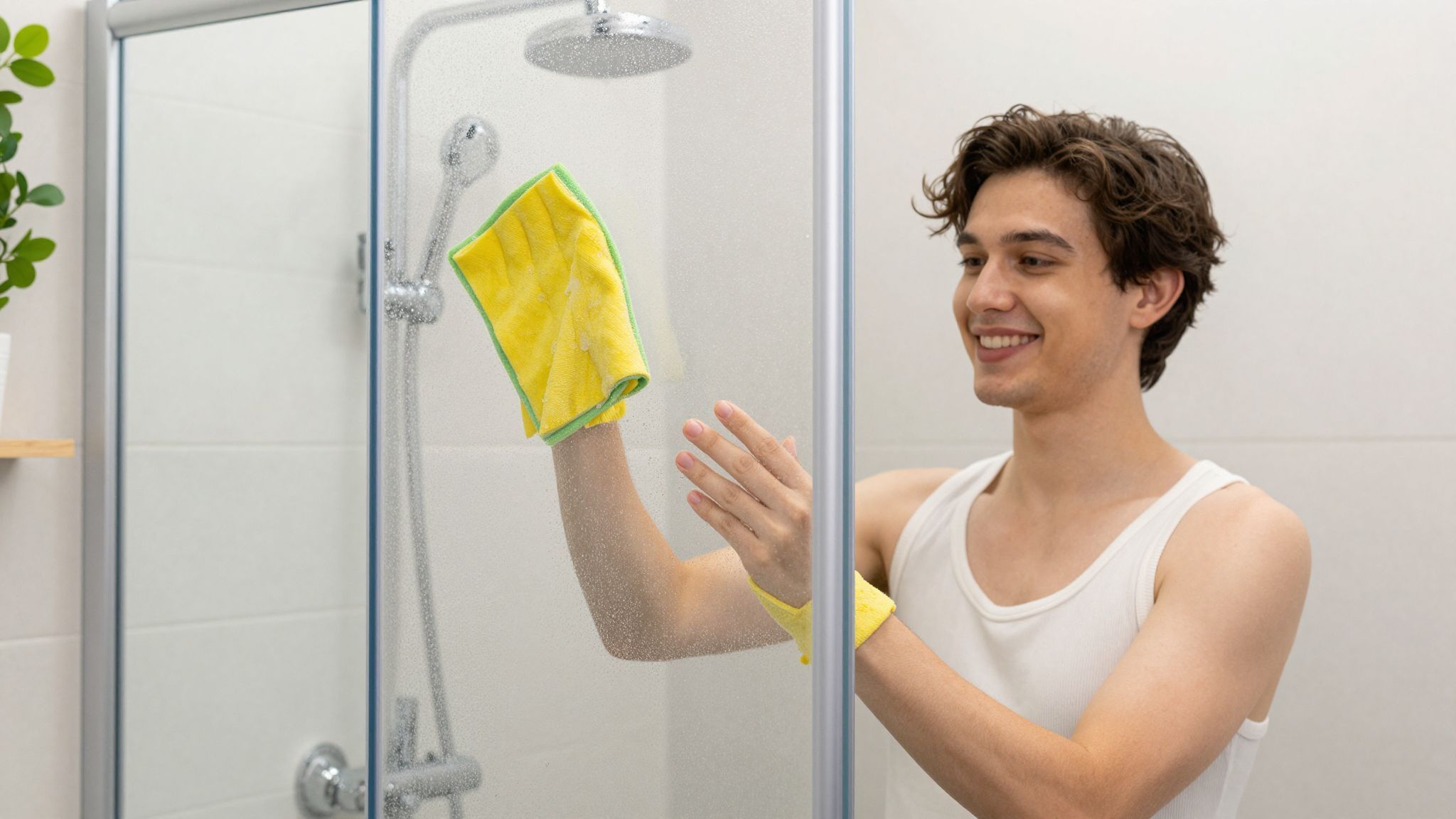 Ecettel és szódabikarbónával könnyedén tisztítható a zuhanykabin.