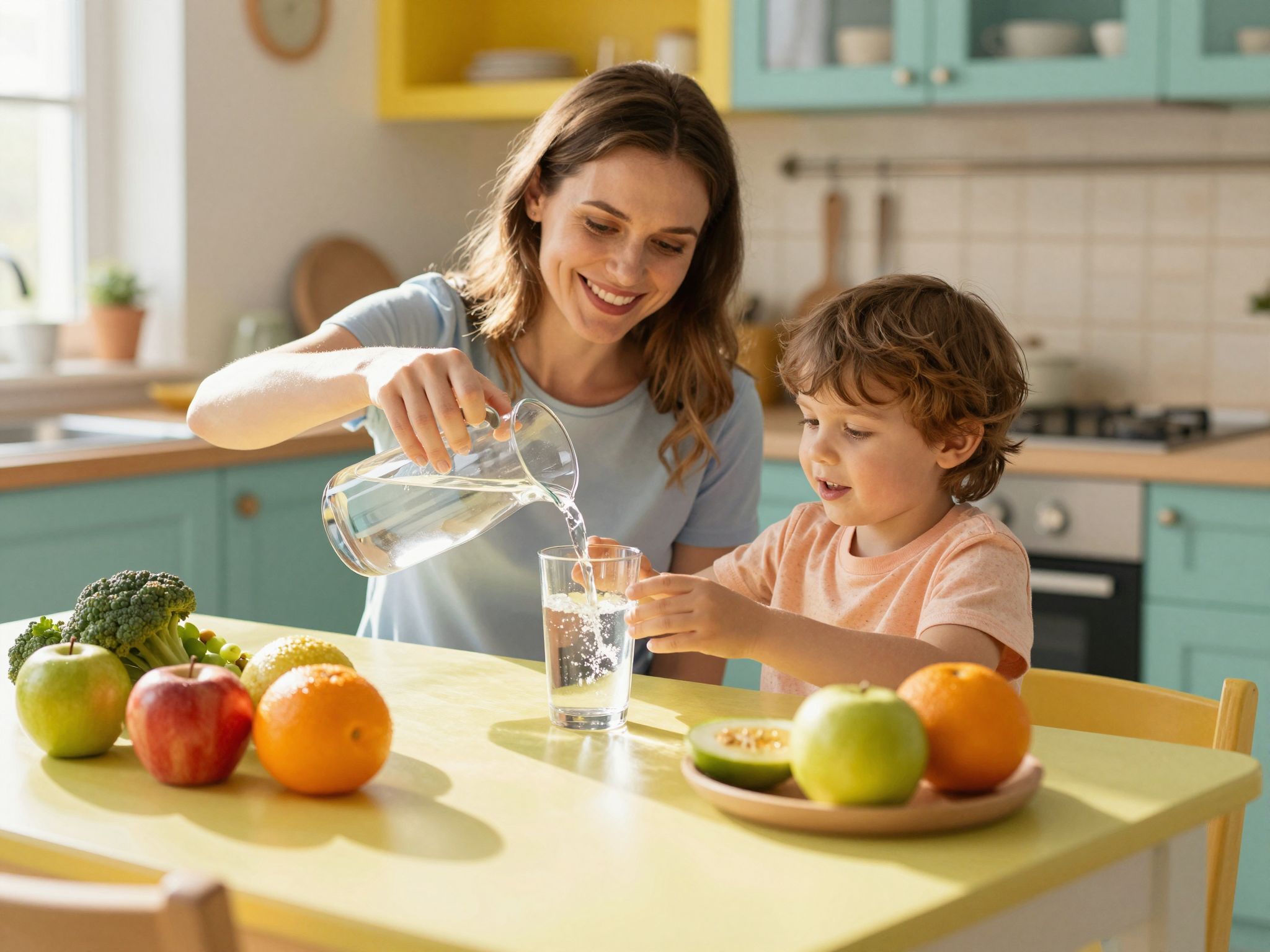 A megfelelő folyadékbevitel támogatja a gyerekek fejlődését.