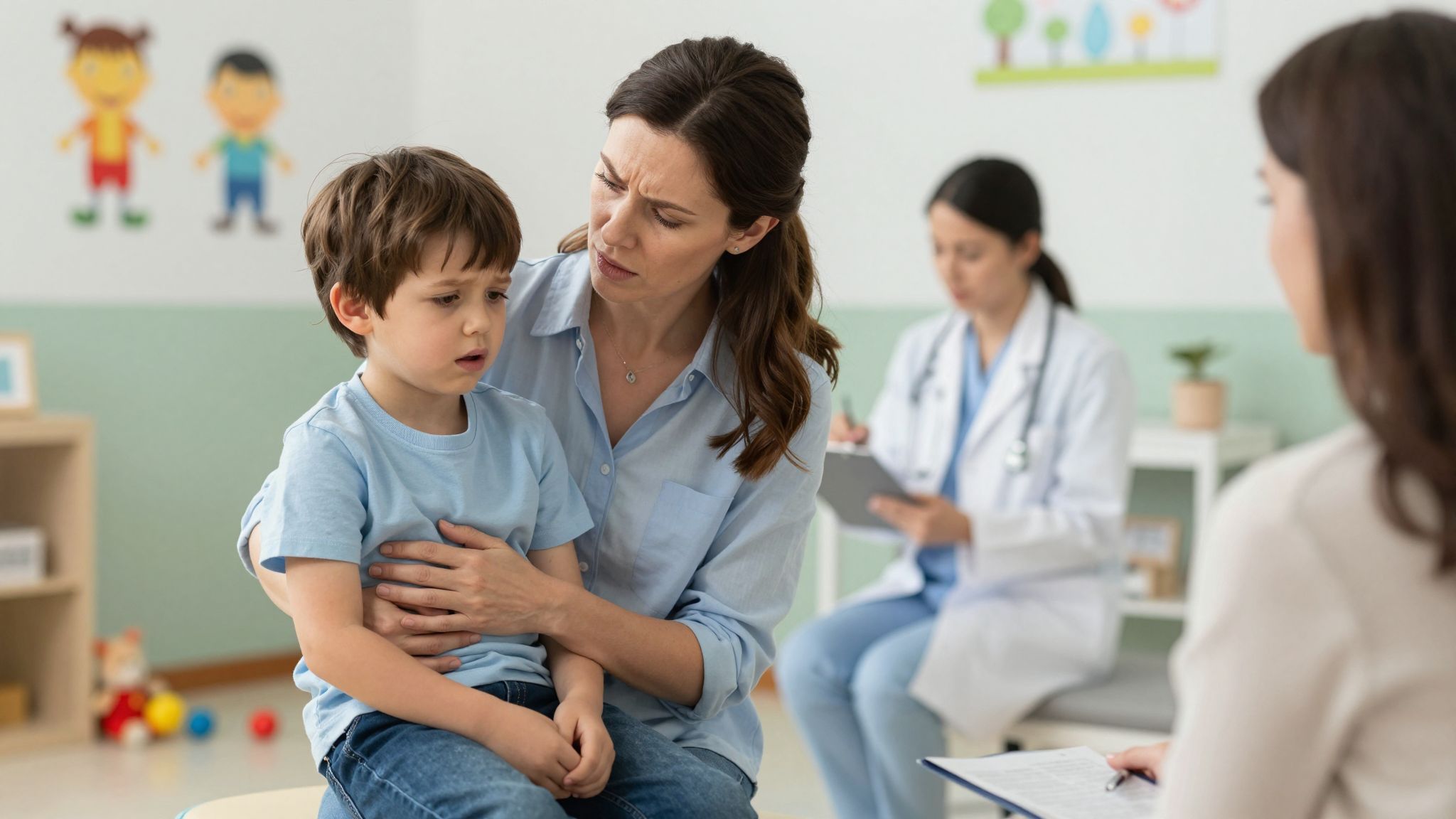 Sürgősen orvoshoz kell vinni, ha láz vagy duzzanat jelentkezik.