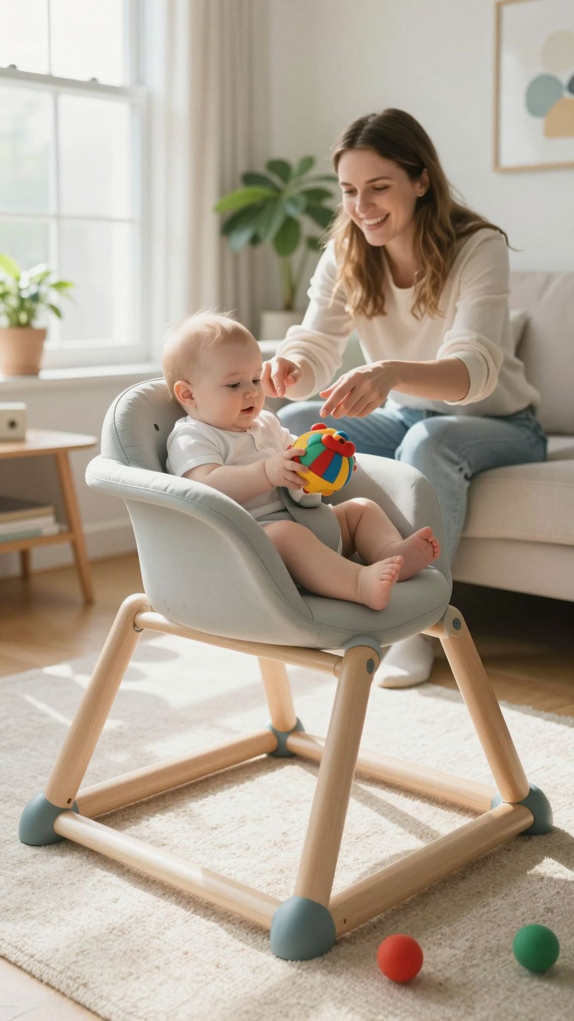 A babafotel használata mérsékli a mozgás szabadságát.