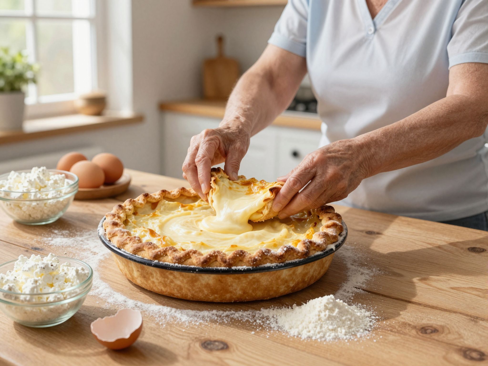 A pillekönnyű túrós pite titka a friss túró!