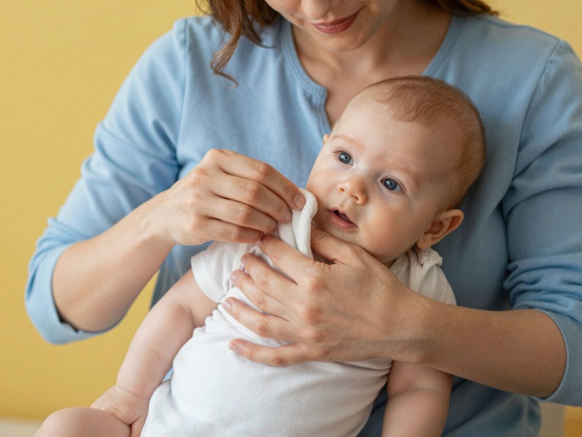 Ringat, simogat, öltöztet: az anya keze, ami biztonságot ad a babának