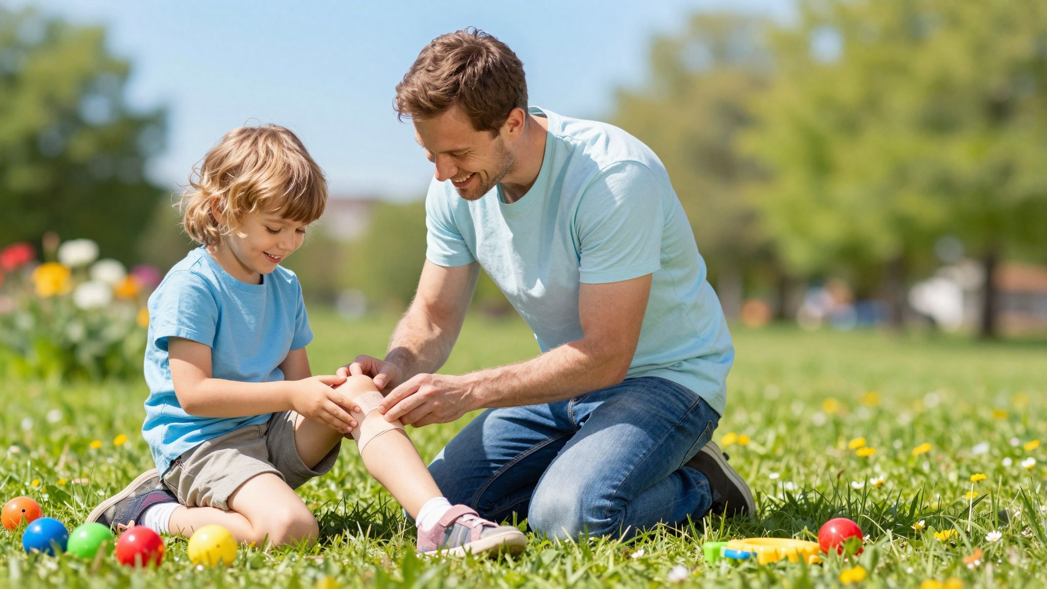 A szülők nyugalma segíti a gyermekek gyorsabb gyógyulását.