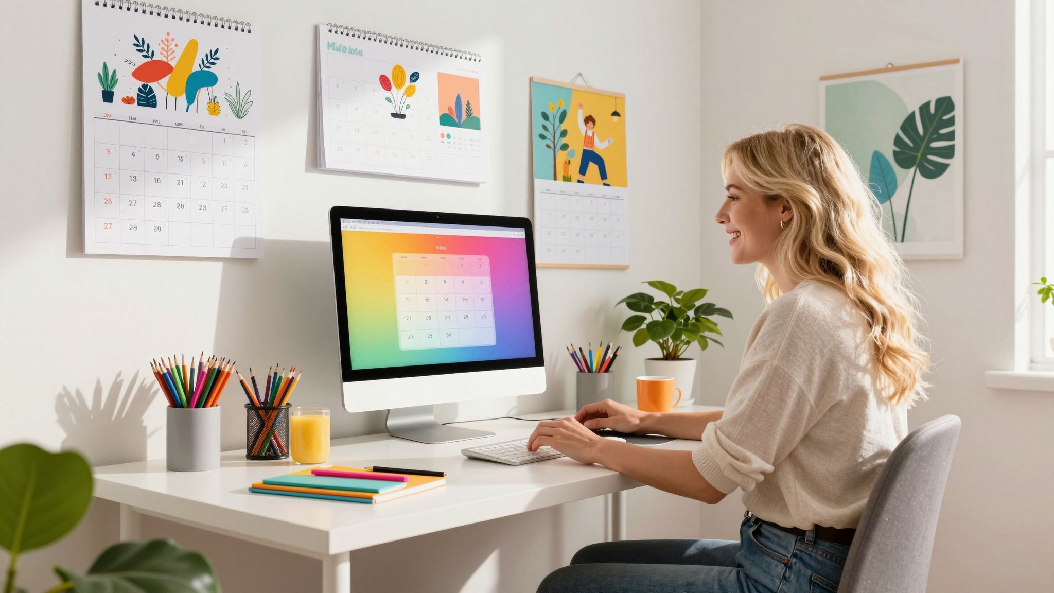 Szoftverek segítik a falinaptár testreszabását hatékonyan.