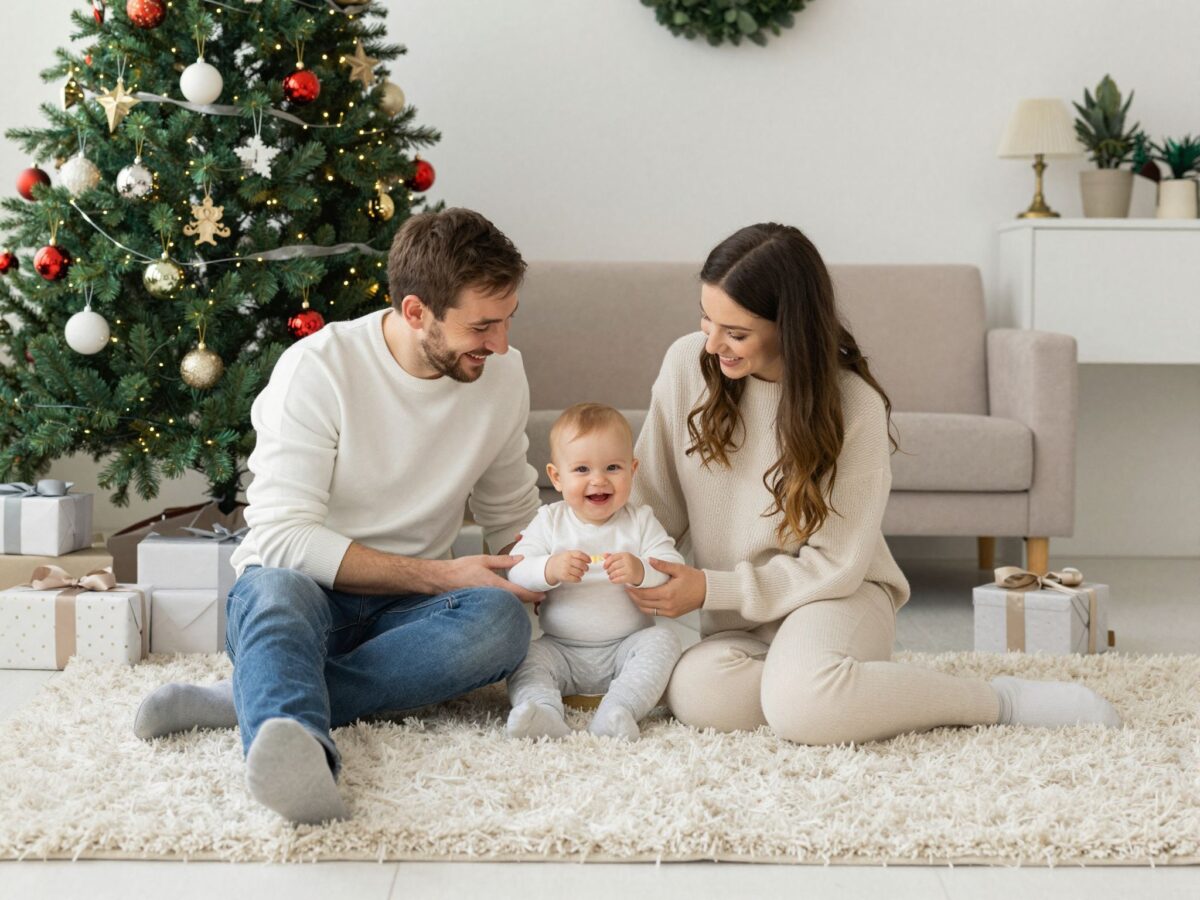 Varázslatos pillanatok: ötletek és tanácsok a baba első karácsonyához