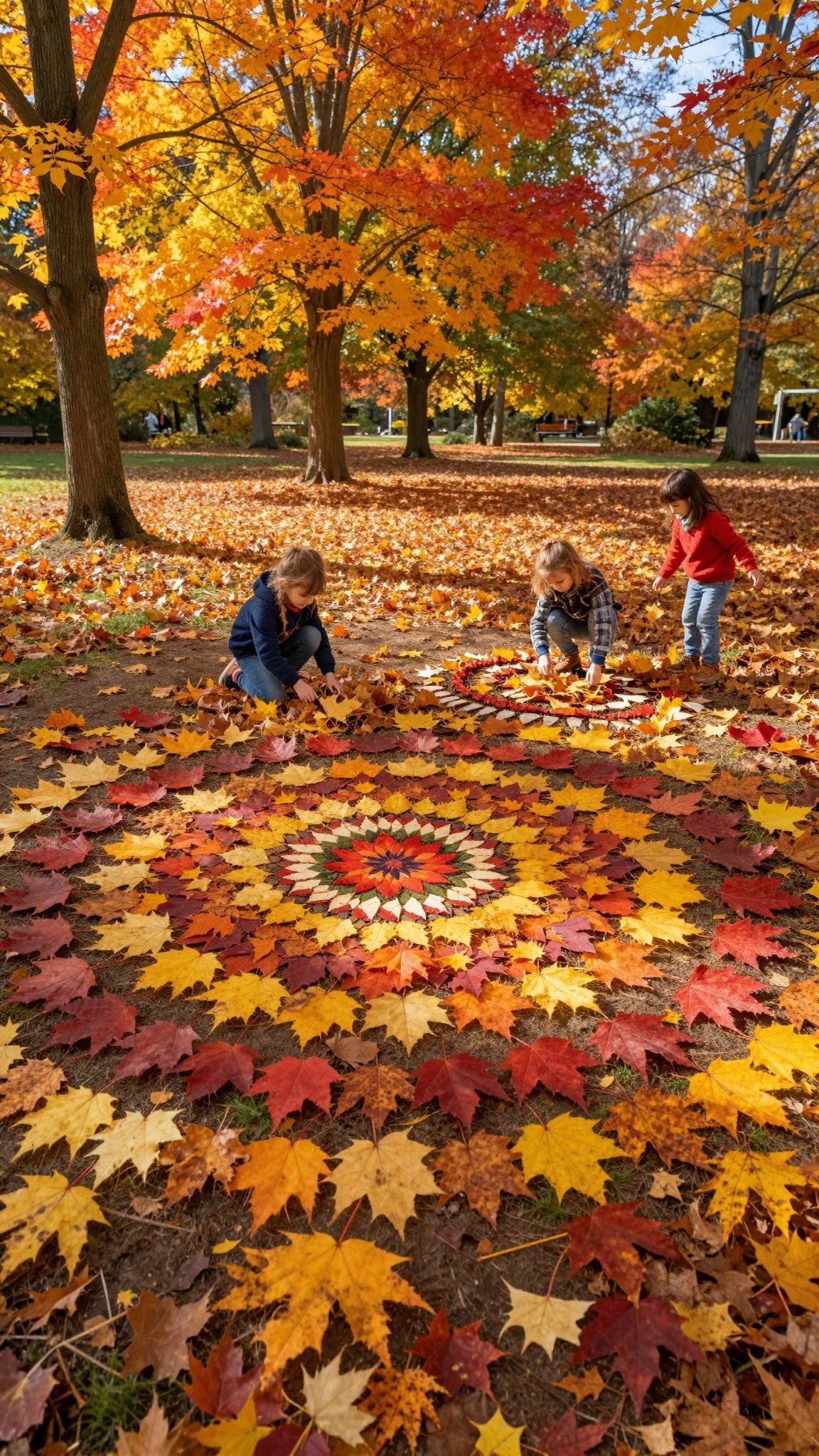 Az ősz színei inspirálják a mandalák és mozaikok készítését.