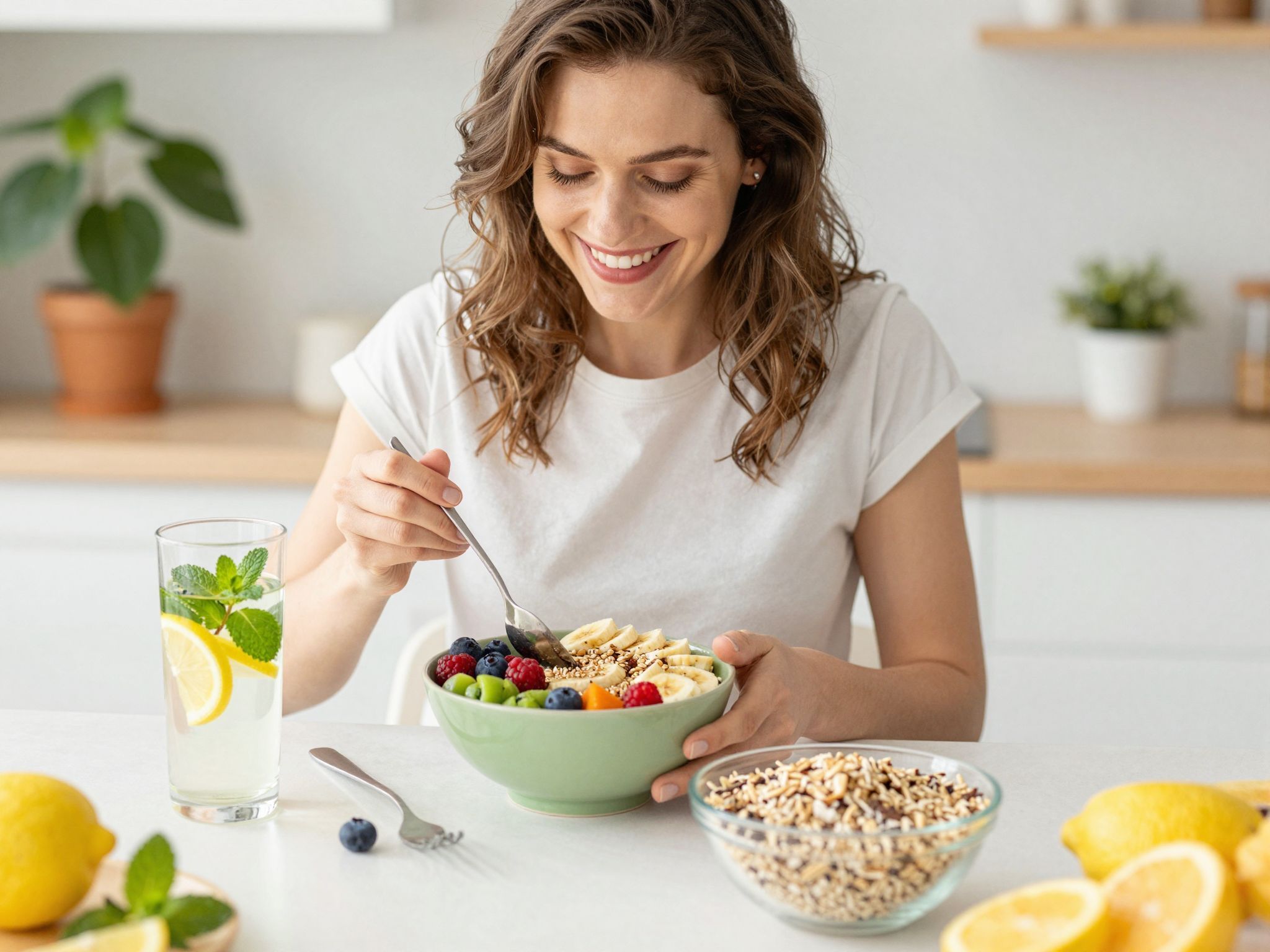 A megfelelő hidratálás és rost segíti a fogyást.