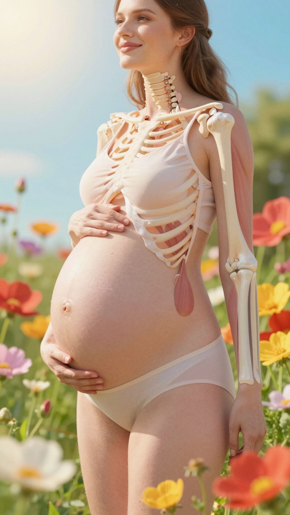 A terhesség alatt a csontok terhelése megnő a súly miatt.