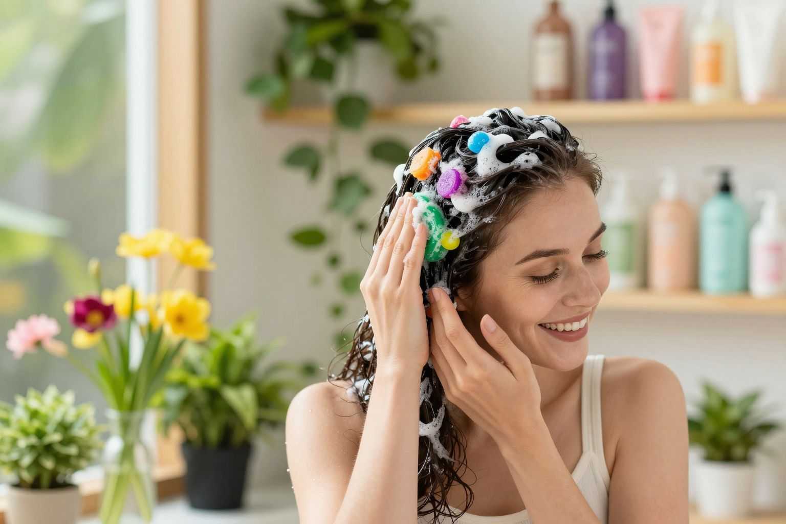 A fejbőrradír serkenti a hajnövekedést és tisztítja a fejbőrt.