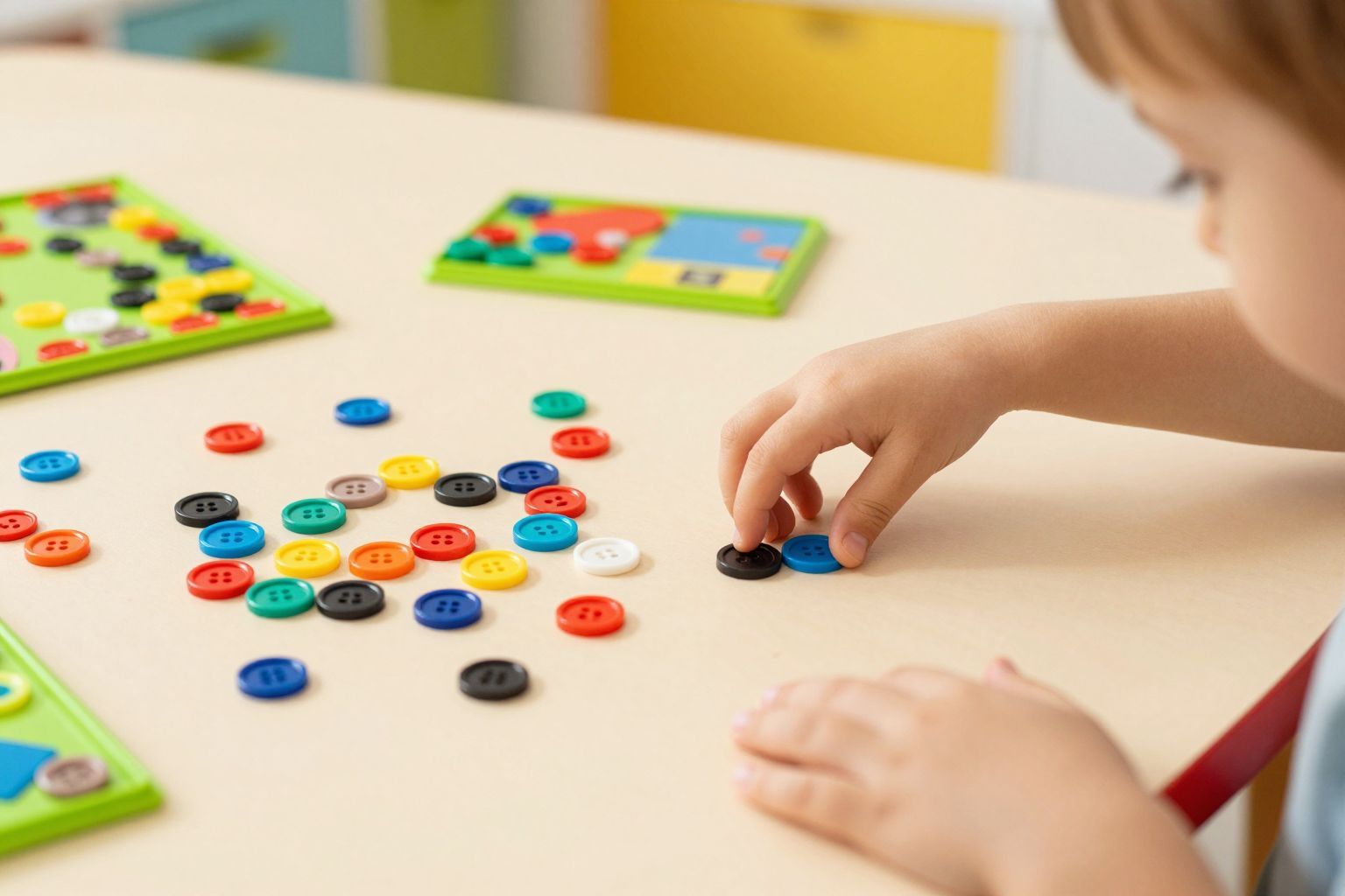 A kicsik lenyelhetik a gombokat és gyöngyöket.