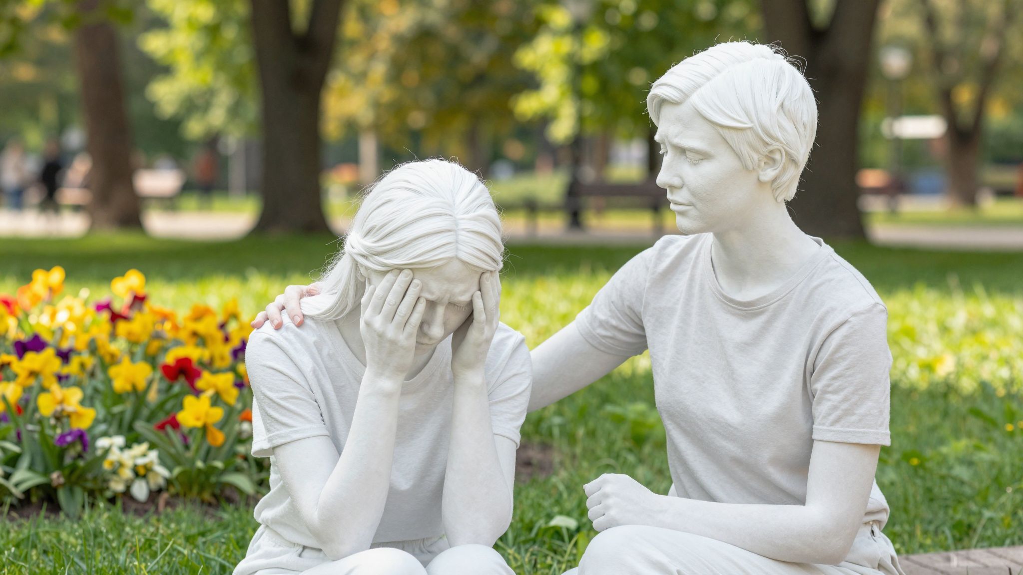 A tettek erősebbek, mint a szavak gyász idején.