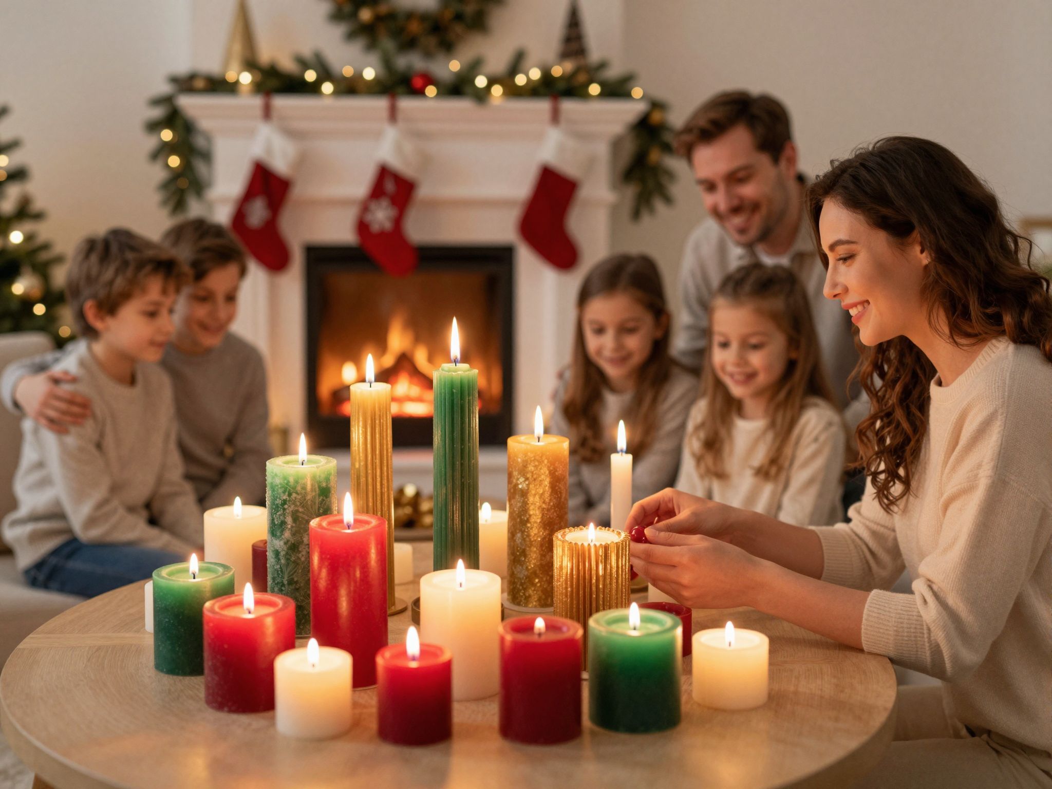 A gyertya illata meghatározza az ünnepi hangulatot.