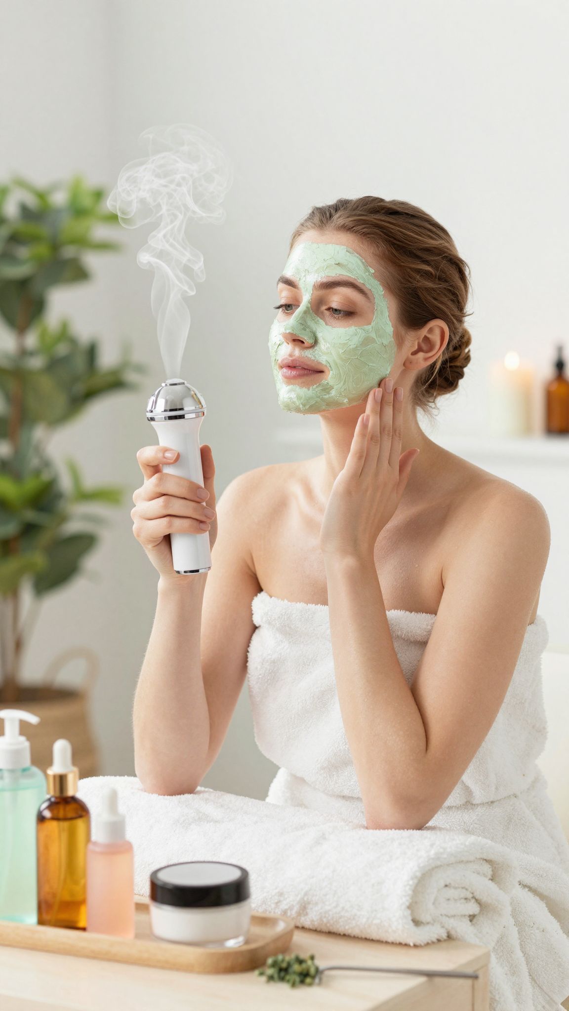 A gőzölés elősegíti a pórusok tisztulását és nyitását.