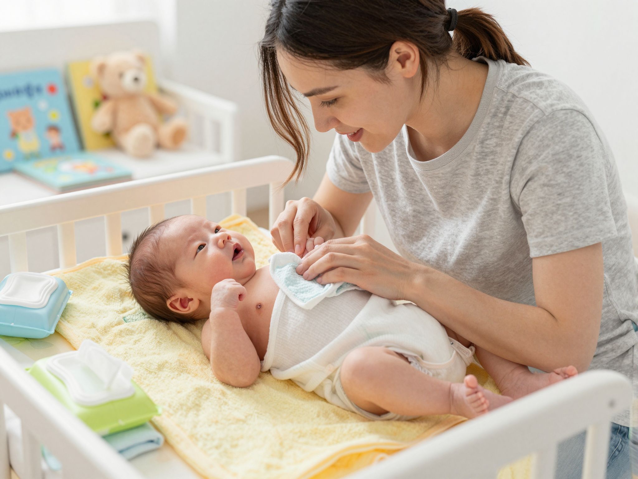 A köldökcsonk megfelelő ápolása elősegíti a gyors gyógyulást.