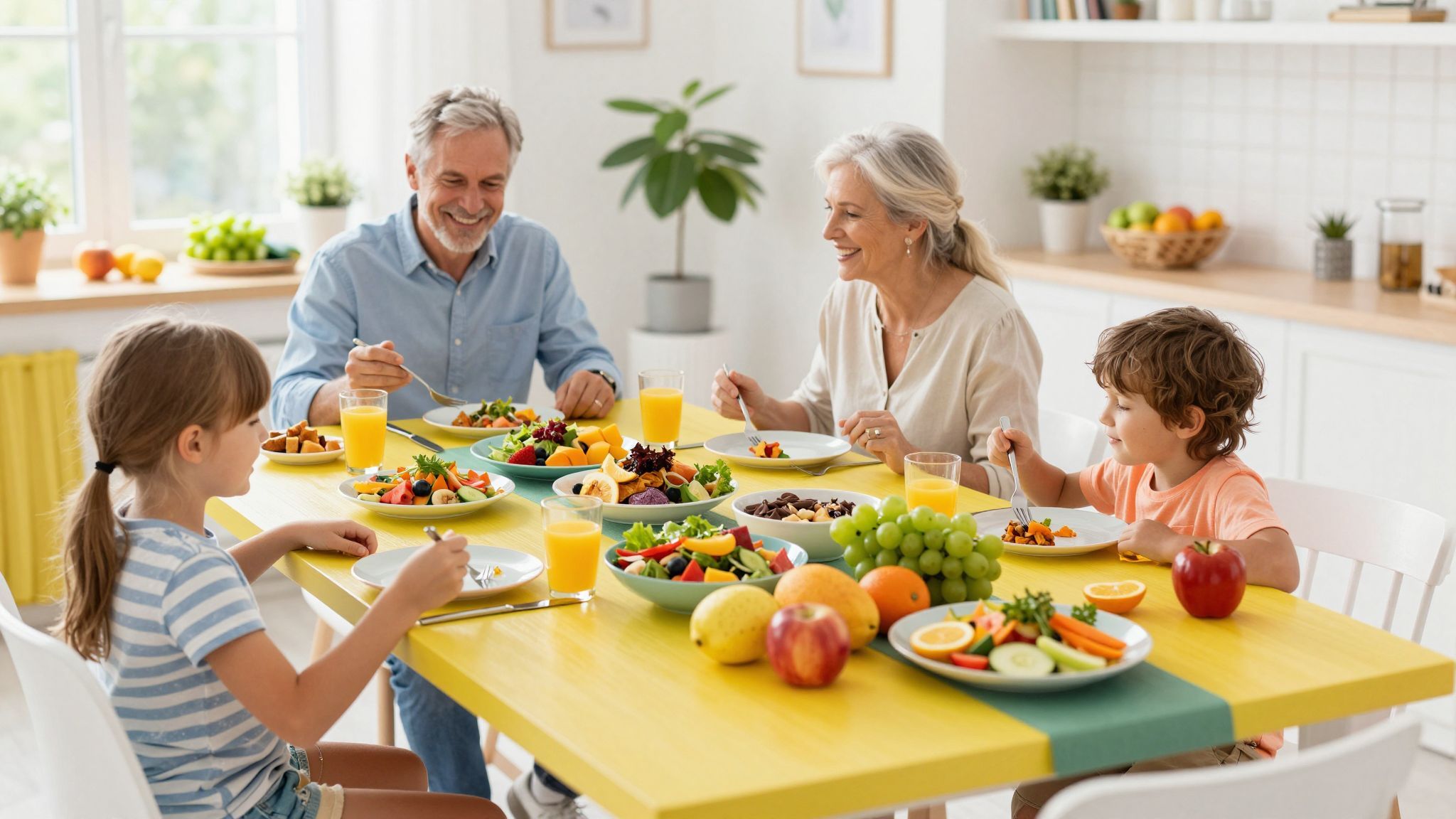 A közös étkezés erősíti a családi kötelékeket és szokásokat.