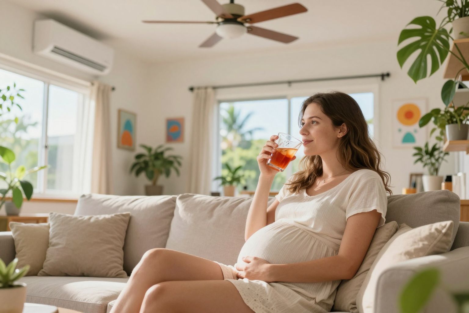 A légkondicionáló túlzott használata megfázást okozhat terhesen.