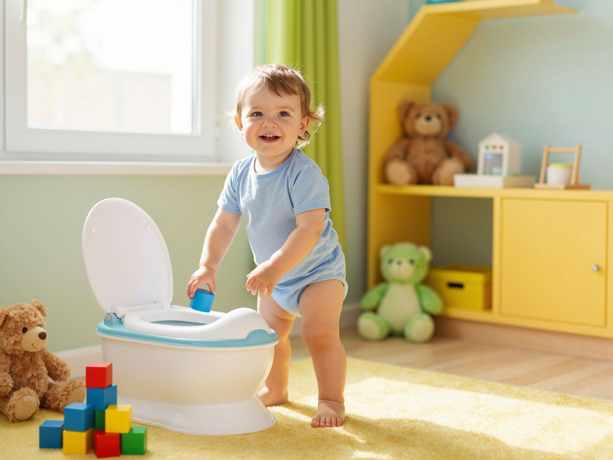 A szobatisztaság tanulása játékos megközelítést igényel.