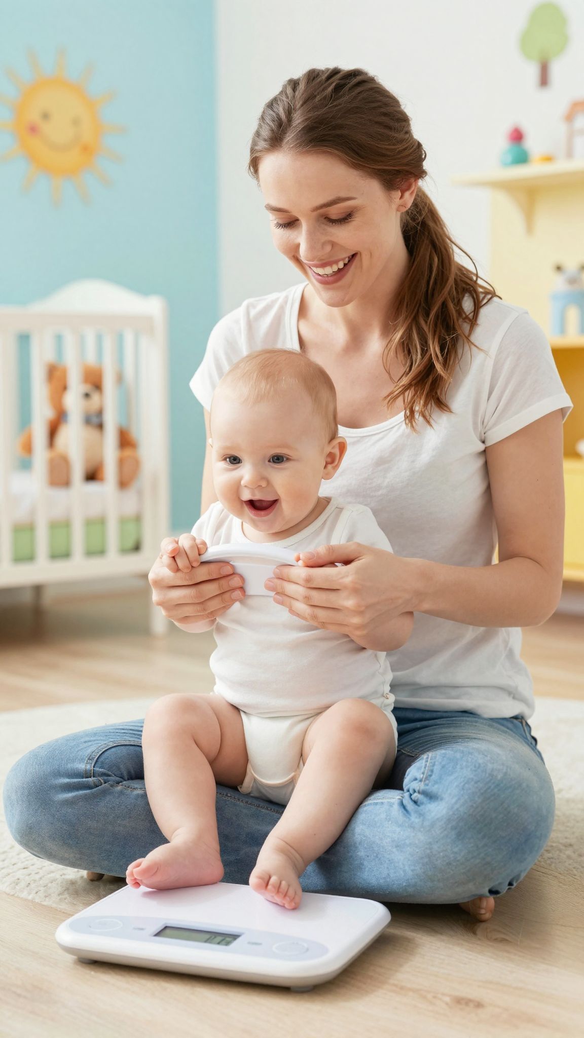 A rendszeres mérés segít nyomon követni a baba fejlődését.