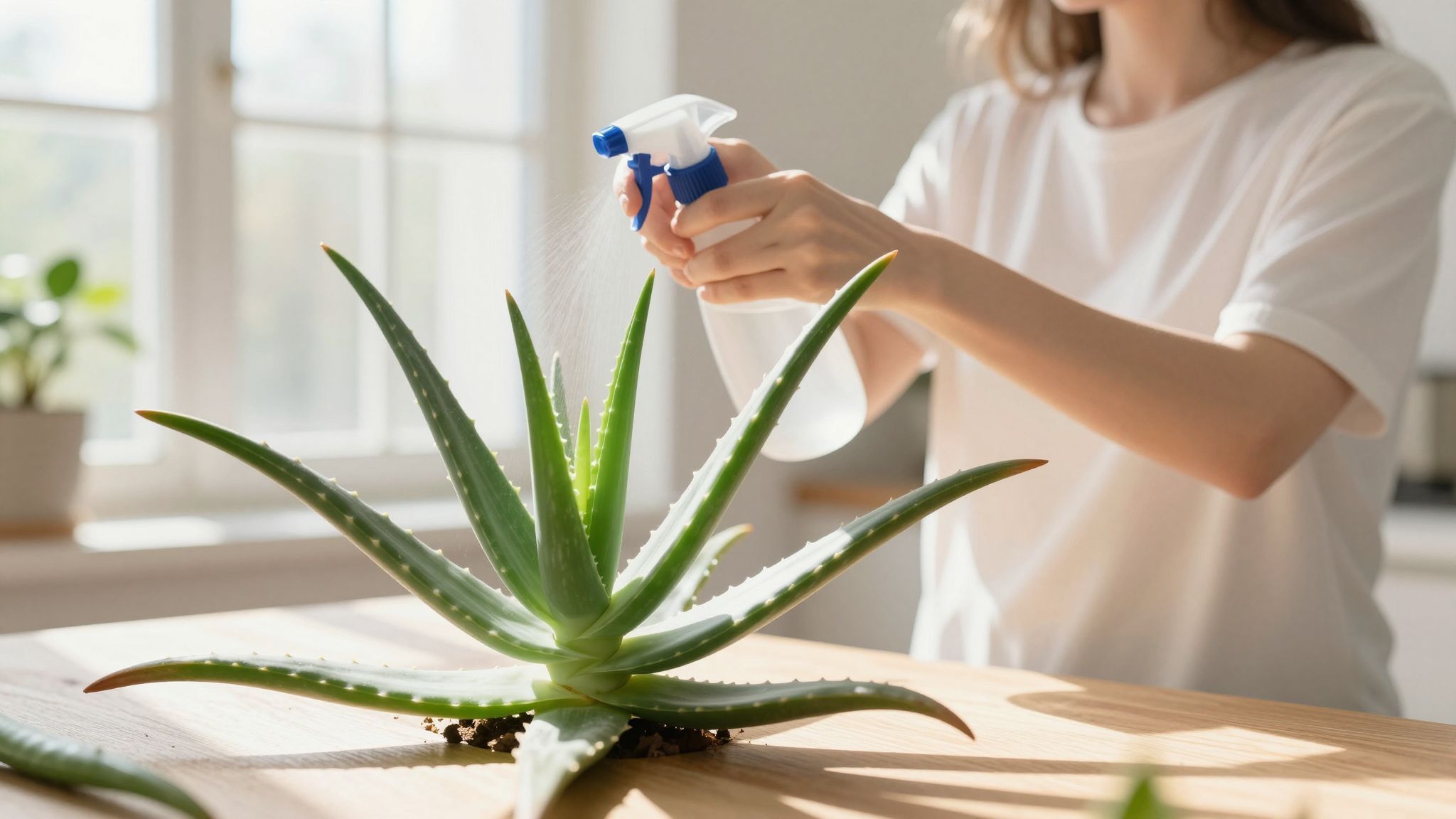 A páratartalom növeli az aloe vera egészségét és növekedését.