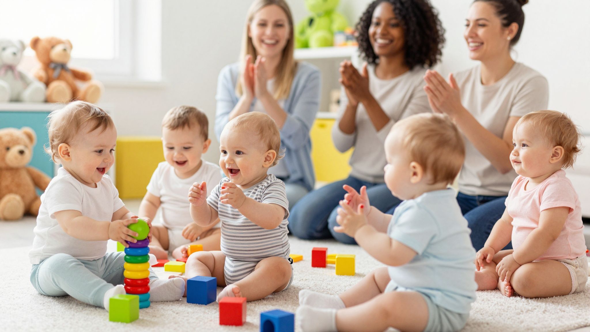 A mosoly és a bólintás erősíti a babák bizalmát.