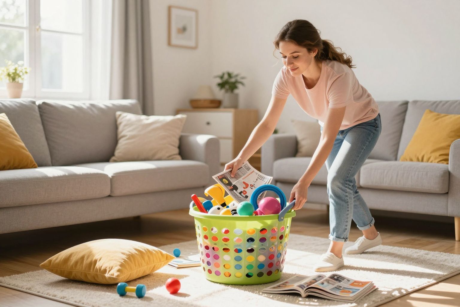 A varázskosárban gyorsan eltüntetheted a káoszt!