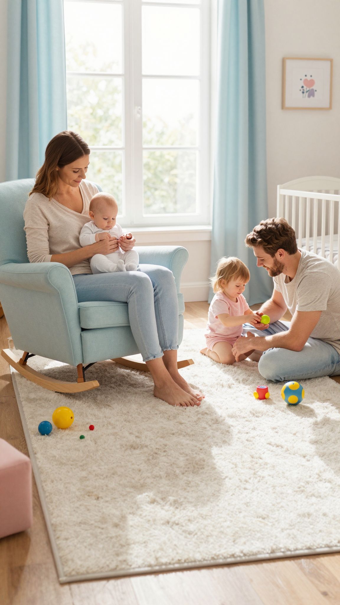 A nyugodt környezet elősegíti a baba fejlődését.