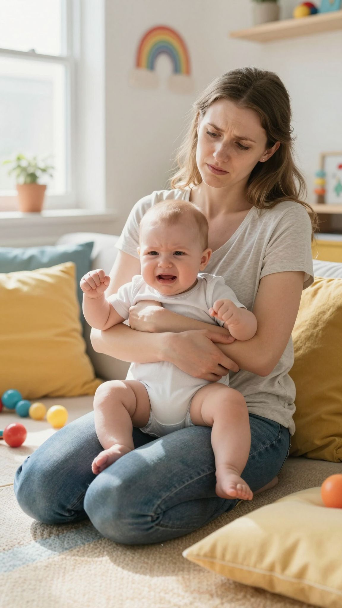 A szülői stressz közvetlenül befolyásolja a baba hangulatát.