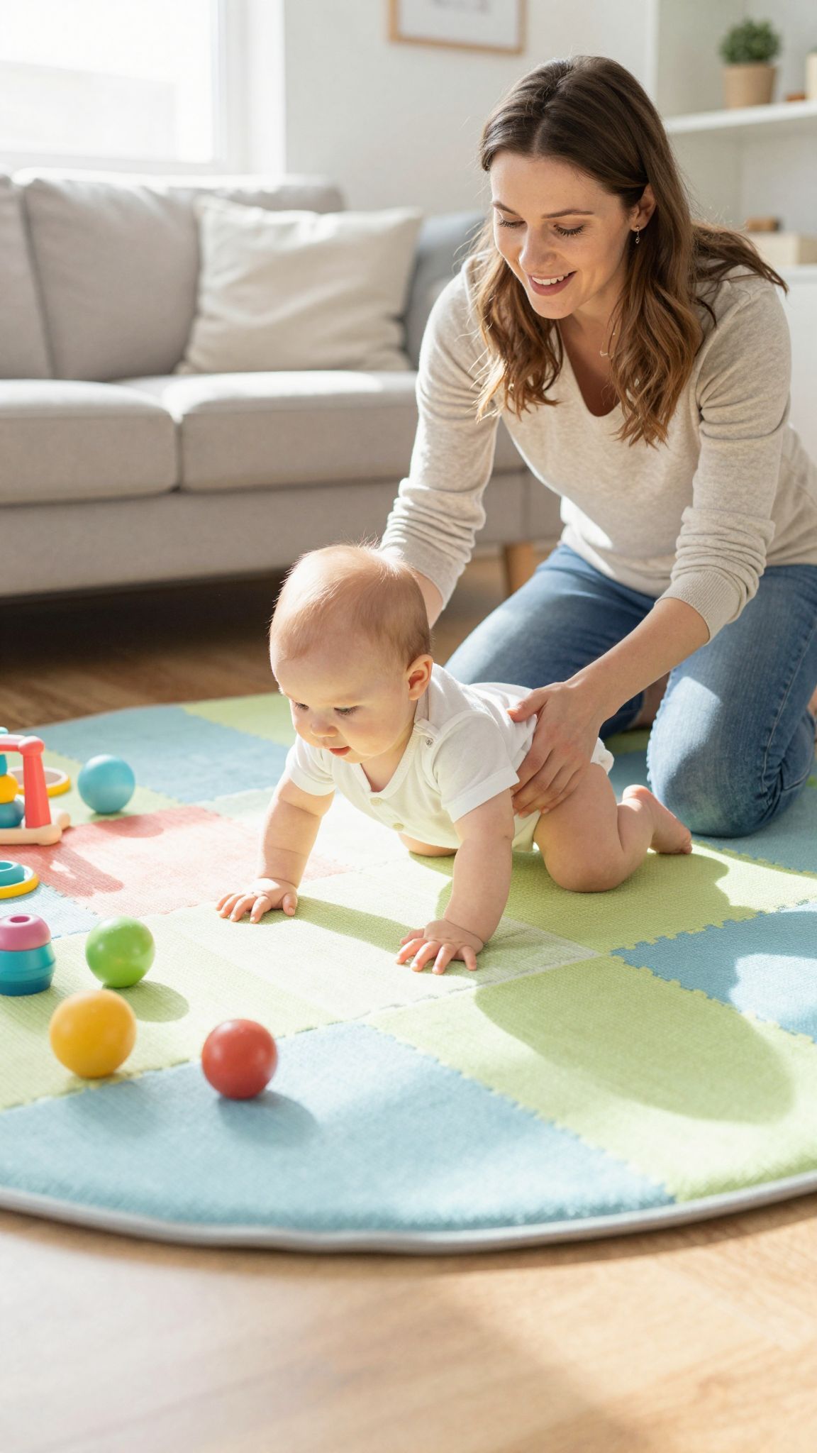 A túlzott segítség gátolhatja a baba önállóságát.