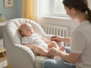 Amikor a baba ülve alszik el: normális jelenség vagy a fáradtság jele?