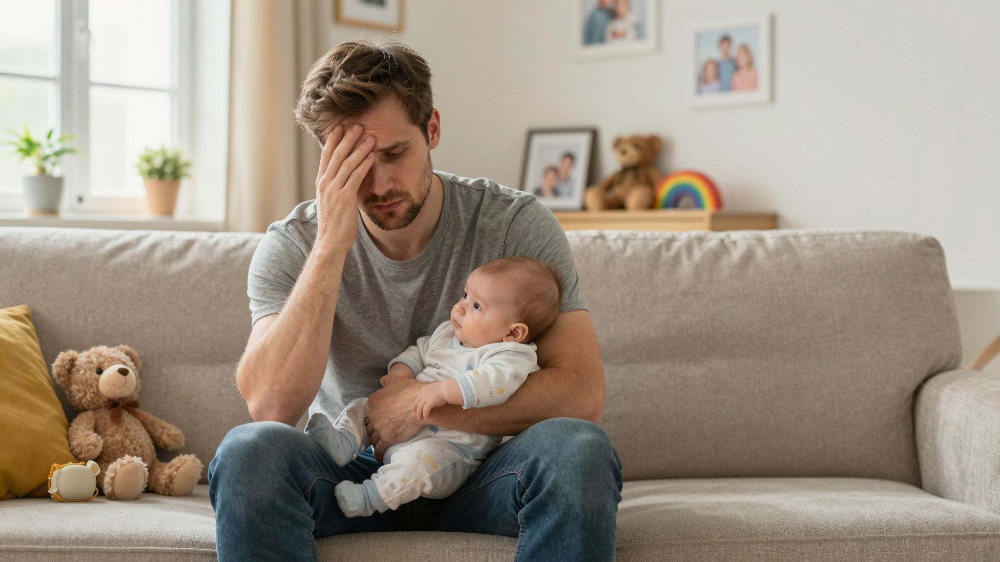 Az apai PPD gyakori, de ritkán beszélnek róla.