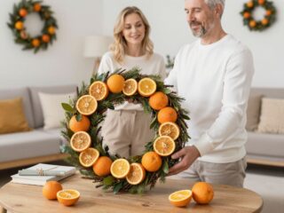 DIY adventi koszorú otthon: a szárított narancs a legszebb természetes dekoráció