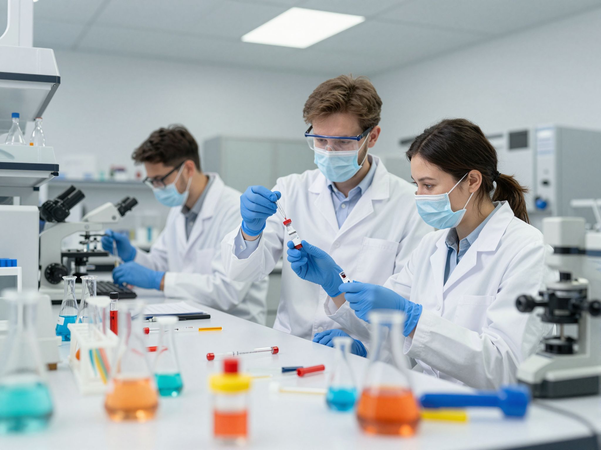 A biztonságosság tesztelése elengedhetetlen a vakcinák fejlesztésében.