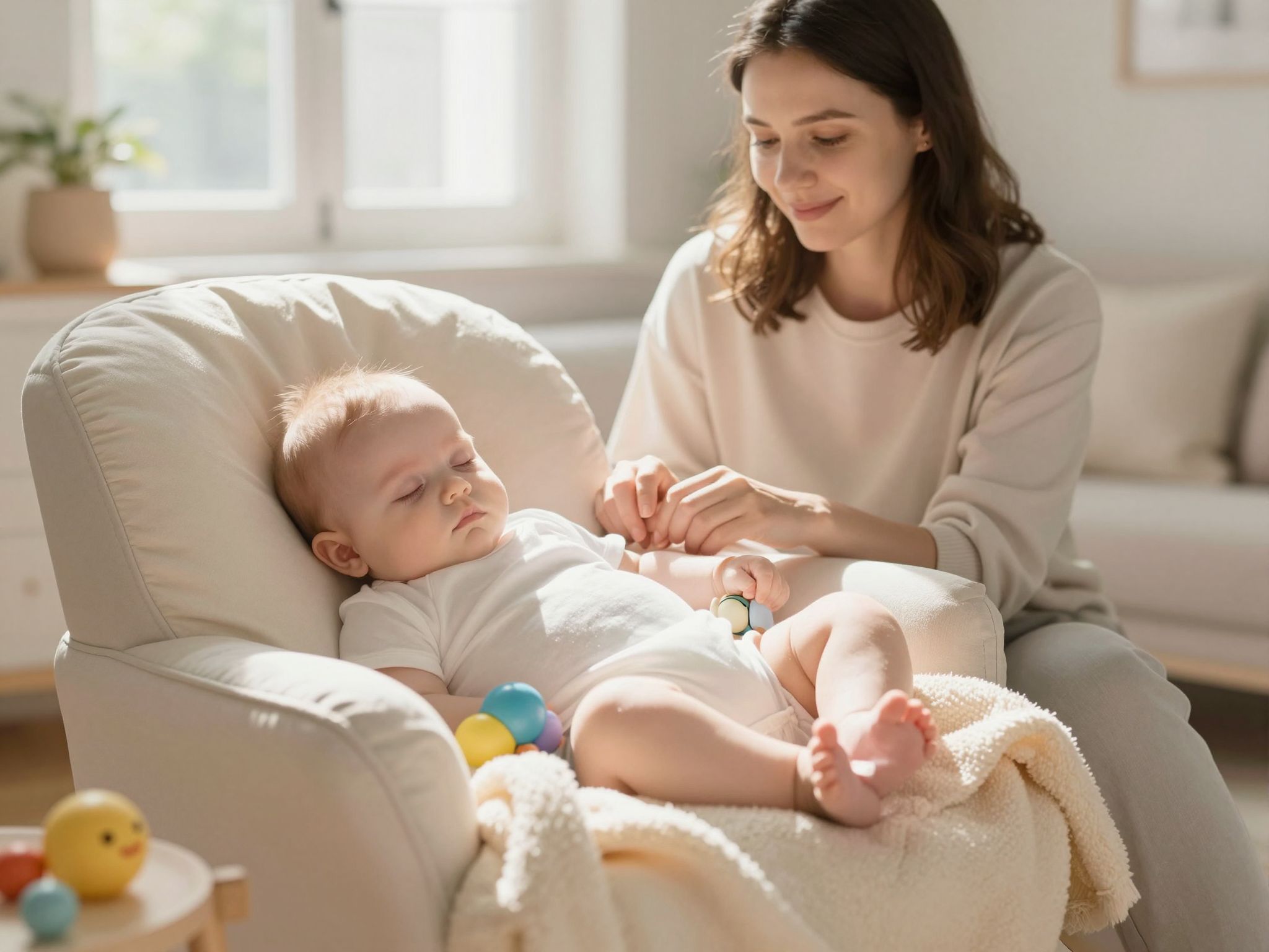 A baba ülve alvása a fejlődés normális része.