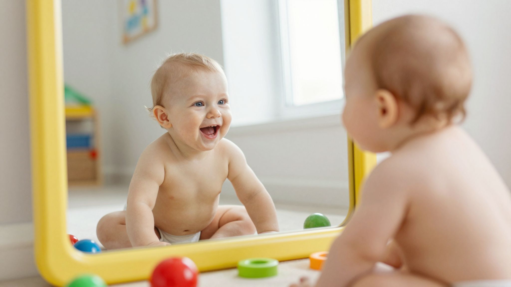 A névfelismerés serkenti a baba nyelvi fejlődését.
