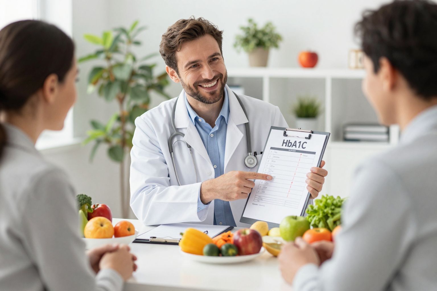 A gyógyszeres kezelés javítja a HbA1c szintet.